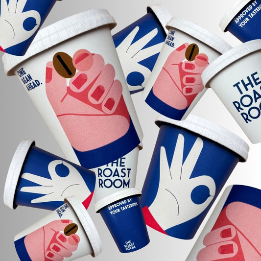 The Roast Room 8oz Tasarım Karton Bardak (10’lu Paket)